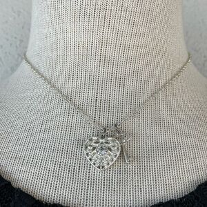 Silver Tone Charm Necklace